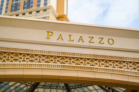 Palazzo Hotel in Las Vegas - LAS VEGAS - NEVADA - APRIL 23, 2017のeditorial素材