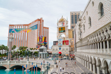 Amazing Palazzo Ducale at Venetian Hotel in Las Vegas - LAS VEGAS - NEVADA - APRIL 22, 2017のeditorial素材