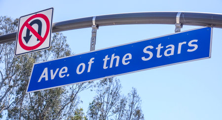 Avenue of the stars in Los Angeles - LOS ANGELES / CALIFORNIA - APRIL 20, 2017のeditorial素材