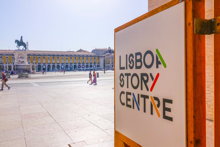 Lisbon Story Center at Comercio Square - LISBON - PORTUGAL - JUNE 17, 2017のeditorial素材
