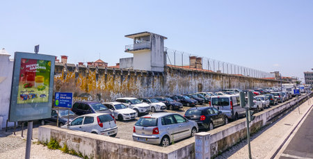 Old prison in Lisbonのeditorial素材
