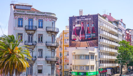Beautiful buildings and street views in Lisbon
