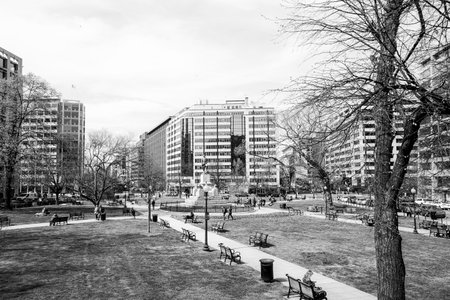 Mc Pherson Square Washington - WASHINGTON DC / COLUMBIA - APRILのeditorial素材