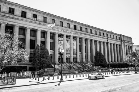Bureau of Engraving and Printing in Washington DC - WASHINGTON DC / COLUMBIA - APRIL 7, 2017のeditorial素材