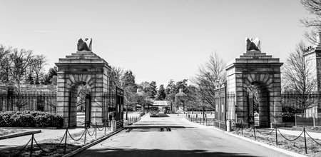 The Gate to Arlington Cemetery - WASHINGTON / DISTRICT OF COLUMBIA - APRIL 8, 2017のeditorial素材