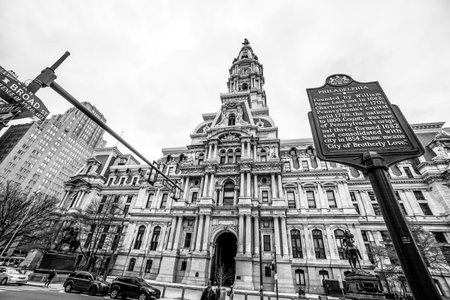 City Hall of Philadelphia - PHILADELPHIA / PENNSYLVANIA - APRIL 6, 2017のeditorial素材