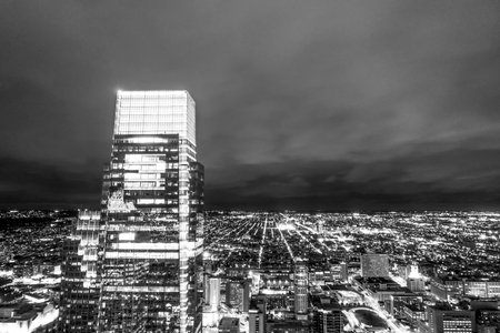 Beautiful Philadelphia at night - great aerial view - PHILADELPHIA - PENNSYLVANIA - APRIL 7, 2017のeditorial素材