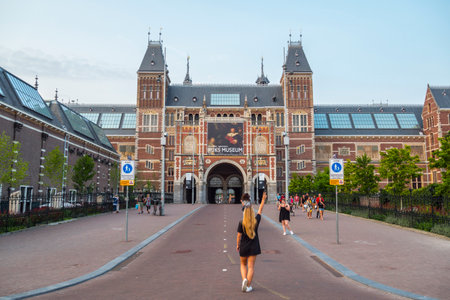 National Museum in Amsterdam - AMSTERDAM - THE NETHERLANDS - JULY 20, 2017のeditorial素材