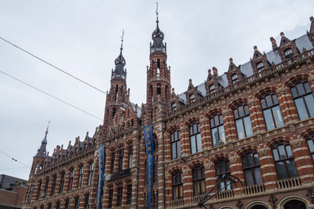 Famous Magna Plaza Shopping Mall in Amsterdam - AMSTERDAM - THE NETHERLANDS - JULY 20, 2017のeditorial素材