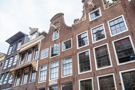 One of the most popular attractions in Amsterdam - the Anne Frank House and museum - AMSTERDAM - THE NETHERLANDS - JULY 20, 2017のeditorial素材