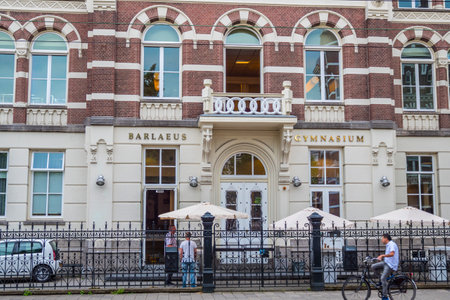 Private Grammar School in Amsterdam - AMSTERDAM - THE NETHERLANDS - JULY 20, 2017のeditorial素材