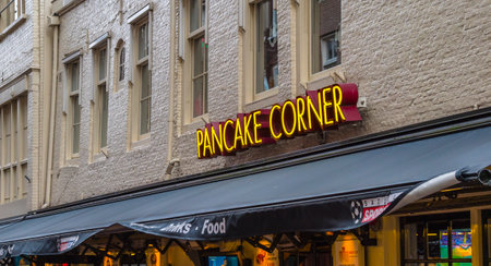 Pancake Corner restaurant in Amsterdamのeditorial素材