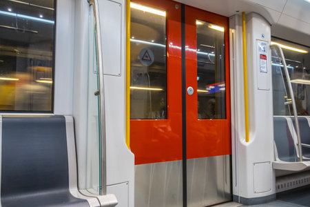 The Metro of Amsterdam - public transportationのeditorial素材