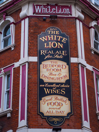 The White Lion Pub in London - beautiful pub at West Endのeditorial素材