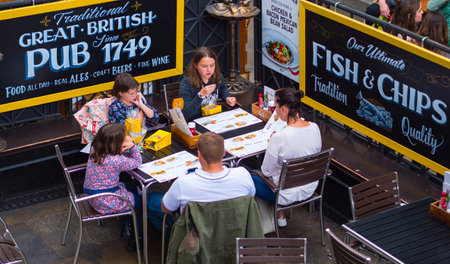 Legendary British Pub in Londonのeditorial素材