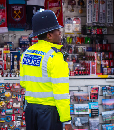 Friendly police officer in Londonのeditorial素材