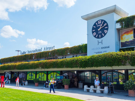 Galileo International Airport in Pisa - PISA / TUSCANY ITALY - SEPTEMBER 13, 2017のeditorial素材