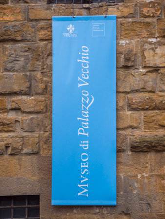 Famous Palazzo Vecchio in Florence - the Vecchio Palace in the historic city center - FLORENCE / ITALY - SEPTEMBER 12, 2017のeditorial素材