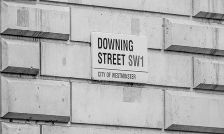 Downing street London - Office of the Prime minister - LONDON / GREAT BRITAIN - SEPTEMBER 19, 2016のeditorial素材