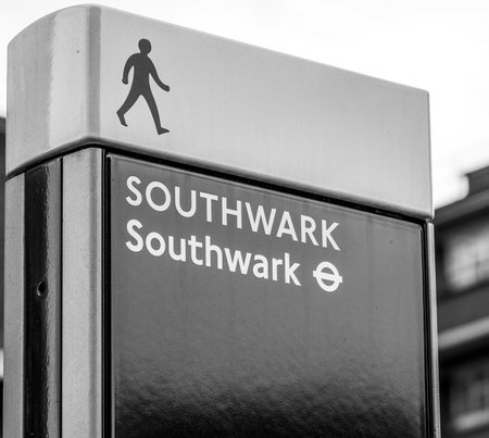Southwark Station in London - LONDON / GREAT BRITAIN - SEPTEMBER 19, 2016