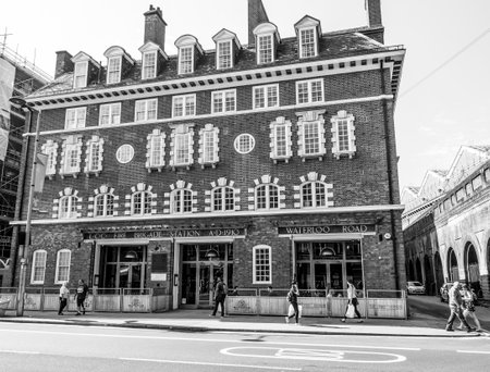 Old Fire Brigate Station at Waterloo Road in London - LONDON / GREAT BRITAIN - SEPTEMBER 19, 2016のeditorial素材
