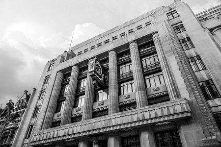 Beautiful building in the City of London - LONDON / GREAT BRITAIN - SEPTEMBER 19, 2016のeditorial素材