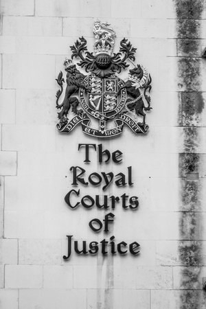 The Royal Courts of Justice in London - LONDON / GREAT BRITAIN - SEPTEMBER 19, 2016のeditorial素材
