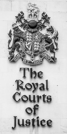 The Royal Courts of Justice in London - LONDON / GREAT BRITAIN - SEPTEMBER 19, 2016のeditorial素材