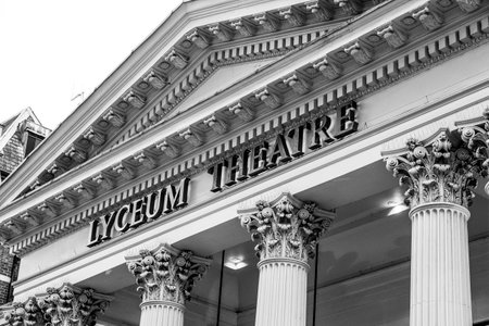 Famous Luceum Theatre in London - The Lion King Musical - LONDON / GREAT BRITAIN - SEPTEMBER 19, 2016のeditorial素材