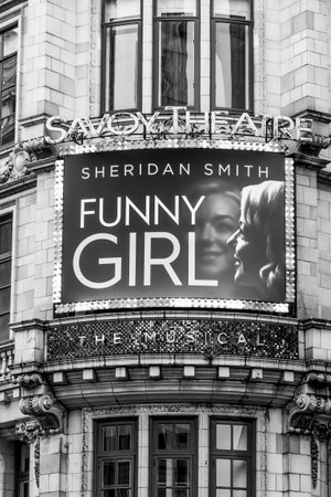 Funny Girl - a sucessful musical at Savoy Theatre in London - LONDON / GREAT BRITAIN - SEPTEMBER 19, 2016のeditorial素材