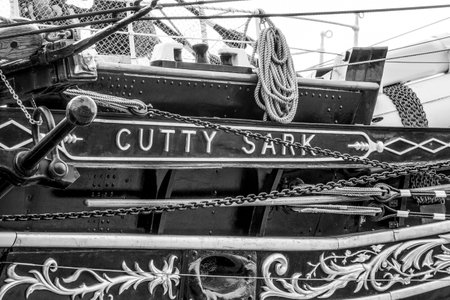 Cutty Sark - Sailing Ship and museum at Greenwich - LONDON / GREAT BRITAIN - SEPTEMBER 19, 2016