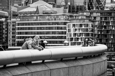 More London Riverside area at River Thames in London - LONDON / GREAT BRITAIN - SEPTEMBER 19, 2016のeditorial素材