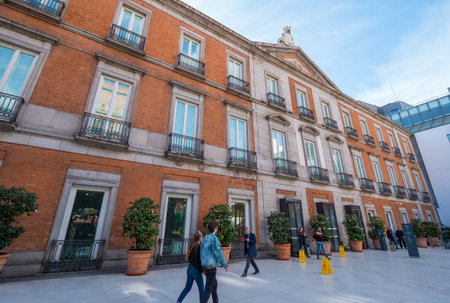 Famous museum Thyssen Bornemisza in Madrid - MADRID / SPAIN - FEBRUAR 21, 2018のeditorial素材