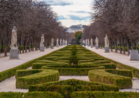 Beautiful walks at Retiro Park Madrid - MADRID / SPAIN - FEBRUAR 21, 2018のeditorial素材