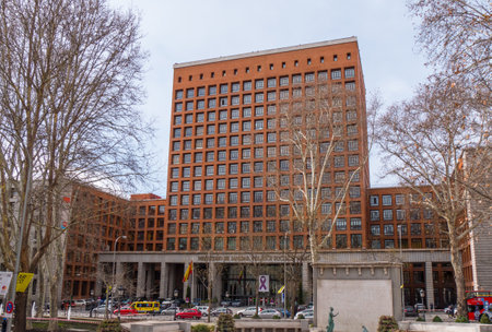Ministry of Health and social services in Madrid - MADRID / SPAIN - FEBRUAR 21, 2018のeditorial素材