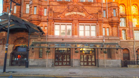 Midland Hotel in Manchester - MANCHESTER / ENGLAND - JANUARY 1, 2019のeditorial素材