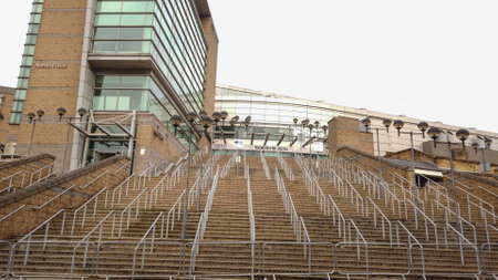 Main Entrance of Manchester Arena - MANCHESTER / ENGLAND - JANUARY 1, 2019のeditorial素材
