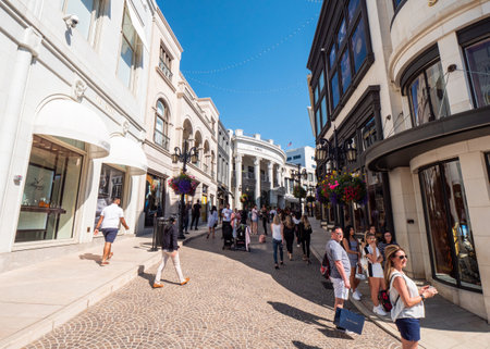 Via Rodeo at Rodeo Drive in Beverly Hills - CALIFORNIA, UNITED STATES - MARCH 18, 2019のeditorial素材