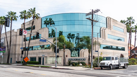 Raleigh Studios at Melrose Avenue in Los Angeles - CALIFORNIA, USA - MARCH 18, 2019のeditorial素材