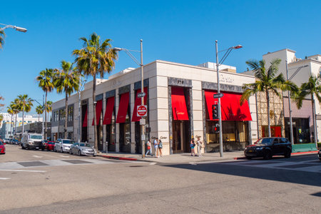 Cartier store at Rodeo Drive in Beverly Hills - CALIFORNIA, USA - MARCH 18, 2019