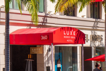 Luxe Rodeo Drive Hotel in Beverly Hills - CALIFORNIA, USA - MARCH 18, 2019