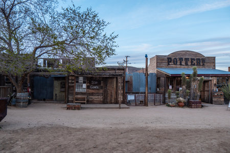 Pioneertown at the Morongo Basin in Calfornia - CALIFORNIA, USA - MARCH 18, 2019のeditorial素材