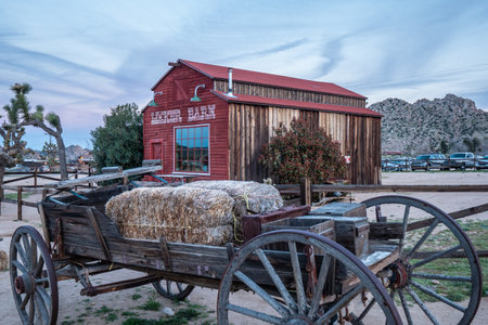 Pioneertown at the Morongo Basin in Calfornia - CALIFORNIA, USA - MARCH 18, 2019のeditorial素材