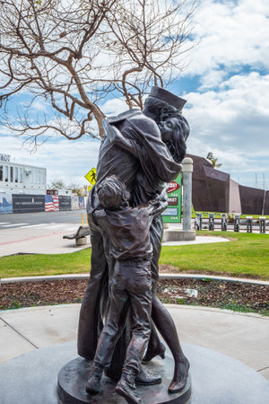 Statue at San Diego harbor - CALIFORNIA, USA - MARCH 18, 2019のeditorial素材