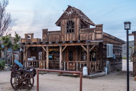 Pioneertown at the Morongo Basin in Calfornia - CALIFORNIA, USA - MARCH 18, 2019のeditorial素材