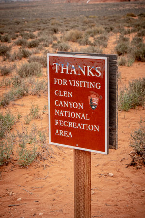 Thanks for visiting Glen Canyon - PAGE, USA - MARCH 29, 2019のeditorial素材
