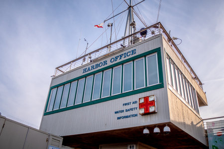 Harbor Office on Santa Monica Pier - LOS ANGELES, USA - MARCH 29, 2019