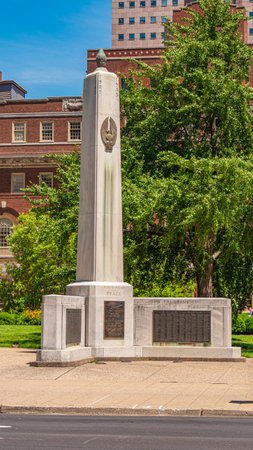 Peace memorial in Louisville - LOUISVILLE. USA - JUNE 14, 2019のeditorial素材
