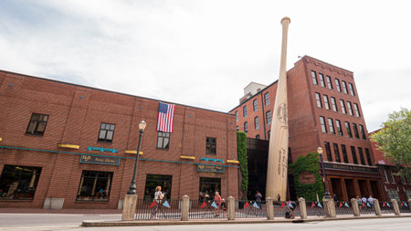 Louisville Slugger museum and factory - LOUISVILLE. USA - JUNE 14, 2019のeditorial素材