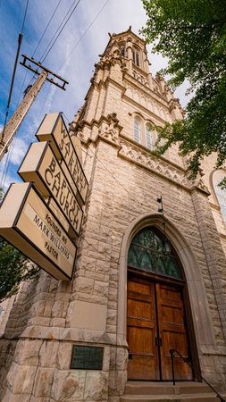 Walnut street Baptist Church in Old Louisville - LOUISVILLE. USA - JUNE 14, 2019のeditorial素材